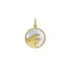 14K Yellow Gold Fish MOP Charm Pendant