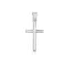 14k White Gold High Polish Cross Pendant
