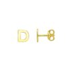 14K Yellow Gold Yours Truly Initial D Stud Earring