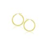 14k Yellow Gold Polished Hoop Earrings (2x20mm)