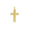 14K Yellow Gold Etched Cross Pendant