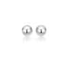 14k White Gold Classic Stud Earrings (8mm)