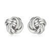Sterling Silver Polished Two Strand Love Knot Earrings(13mm)