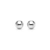 14k White Gold Spherical Stud Earrings (3mm)