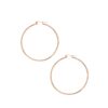 Classic Hoop Earrings in 14K Rose Gold (2x55 mm)