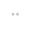 14k White Gold Round Stud Earrings (4mm)