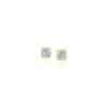 14k Yellow Gold Stud Earrings with Faceted White Cubic Zirconia(2mm)