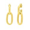 Link Drop Earrings in 14K Yellow Gold