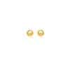 10k Yellow Gold Round Stud Earrings (6mm)