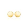 14k Yellow Gold Polished Round Post Earrings(5.5mm)