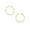 10k Yellow Gold Polished Hoop Earrings (2x30mm)