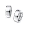 14k White Gold Snuggable Hoop Earrings