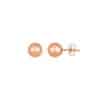 Classic Round Stud Earrings in 14k Rose Gold (7.00 mm)