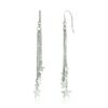 Sterling Silver Tassel Earrings with Polished Stars