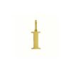 14K Yellow Gold Initial I Charm Pendant