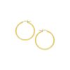 10k Yellow Gold Polished Hoop Earrings (2x40 mm)