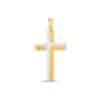 14k Two Tone Gold High Polish Diamond Cut Cross Pendant