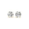 4 cttw Certified IGI Lab Grown Round Diamond Earrings 14k Yellow Gold (G/VS2)