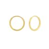 10K Yellow Gold Mini Endless Hoop Earrings