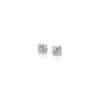 14k White Gold White Cubic Zirconia Stud Earrings(2mm)