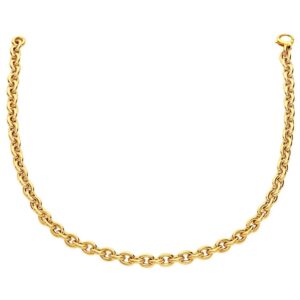14k Yellow Gold Polished Cable Link Necklace