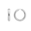 Sterling Silver Round Hoop Earrings